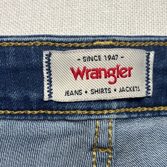 Wrangler Womens High Rise True Straight Leg Denim Jeans Size 14X32 - Picture 5 of 9